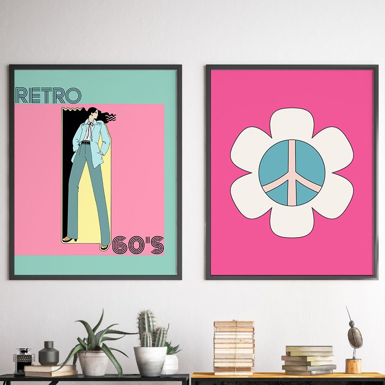 Pin-Up Girl Retro Gallery Wall Set of 8 DIGITAL Prints product image (6)