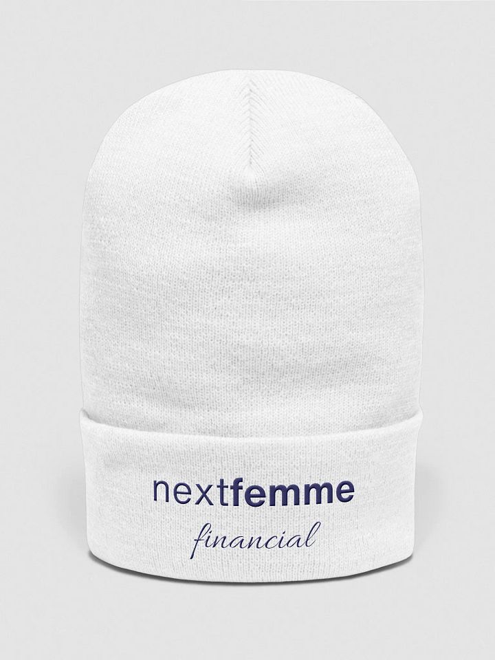 Next-Gen Cuffed Beanie with Navy Logotype product image (1)
