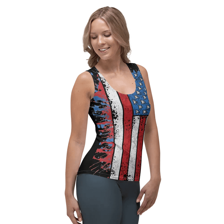 Stars & Stripes Splatter Womens Tank product image (1)