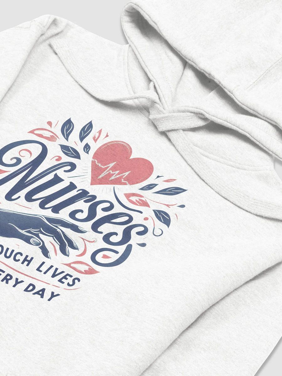 Nurses Touch lives everyday, Nurse's Heartbeat Premium Hoodie product image (3)