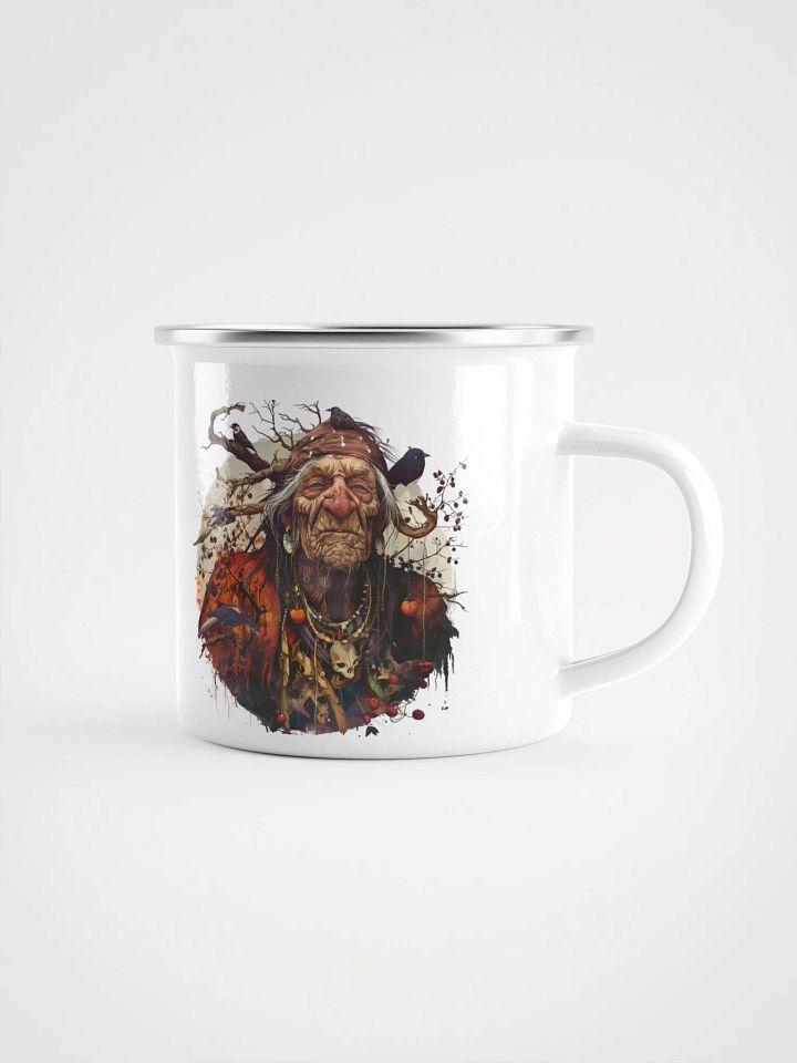 Baba Yaga - The Bad Witch of Slavic Folklore Enamel Mug product image (1)