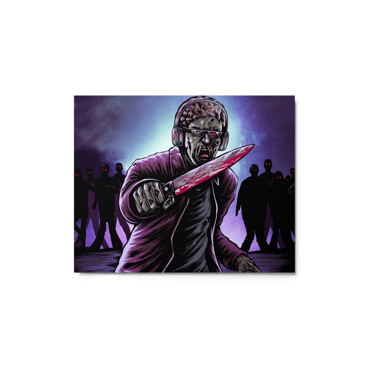 ZombieSlayer2948 Horror Edition Glossy Metal Print product image (1)