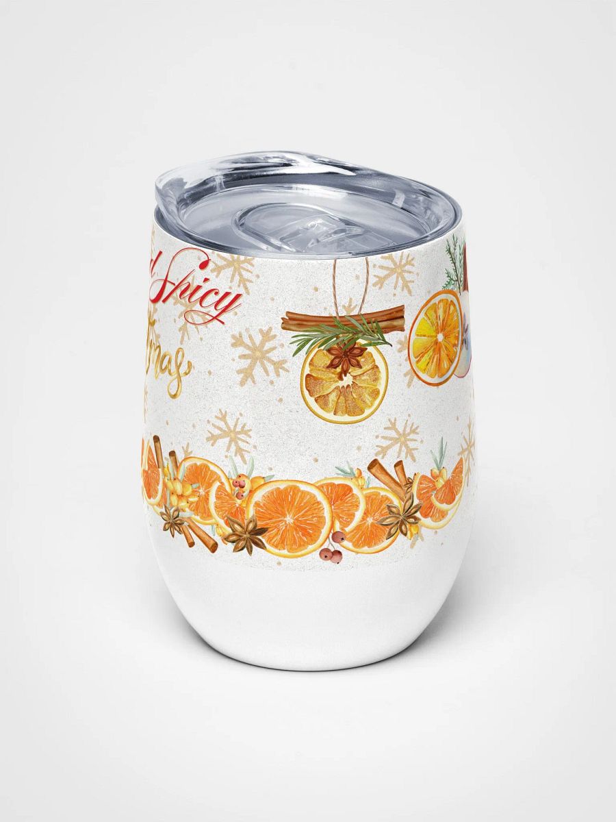 Spiced Holiday Cheers Wine Tumbler gift for moms dads colleagues friends product image (5)