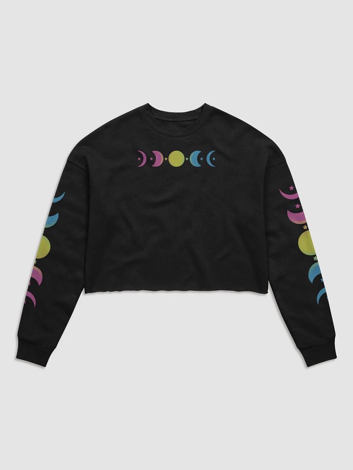 Phasing Through the Moon Pansexual Crop Sweatshirt product image (1)