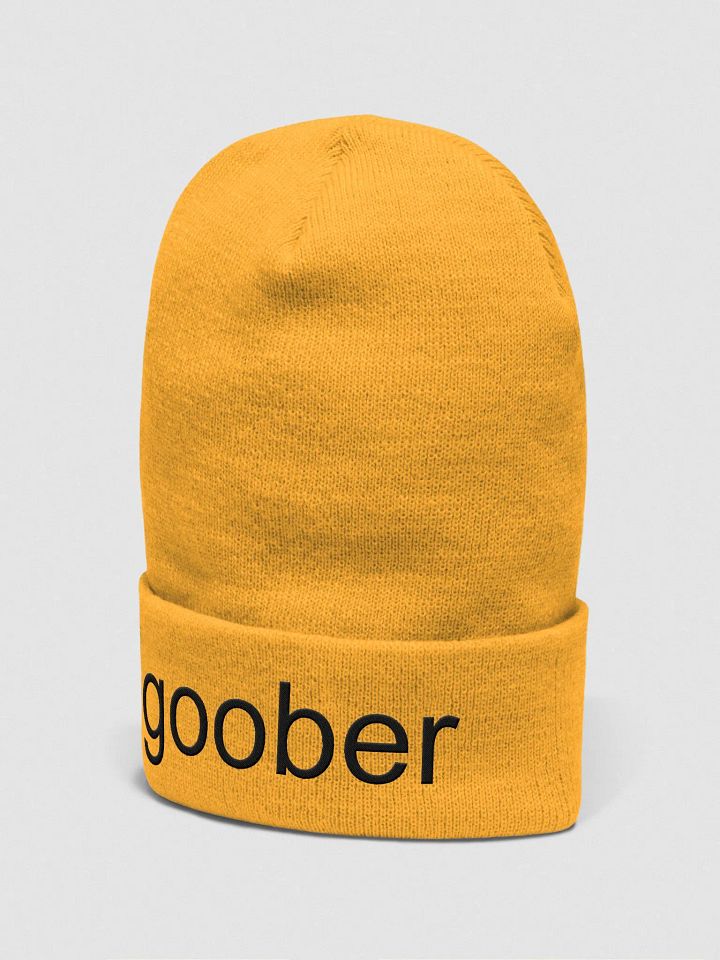 Goober (Black Text) Embroidered Beanie product image (2)
