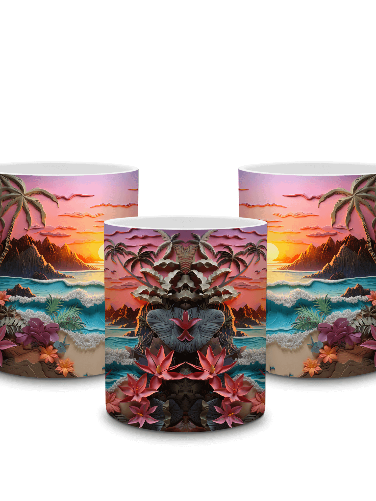 New ProductTropical Sunset Paradise 11oz Coffee Mug – Vibrant Beach Scene Ceramic Cup – Perfect for Coffee, Tea, or Coastal-Themed Déco product image (4)