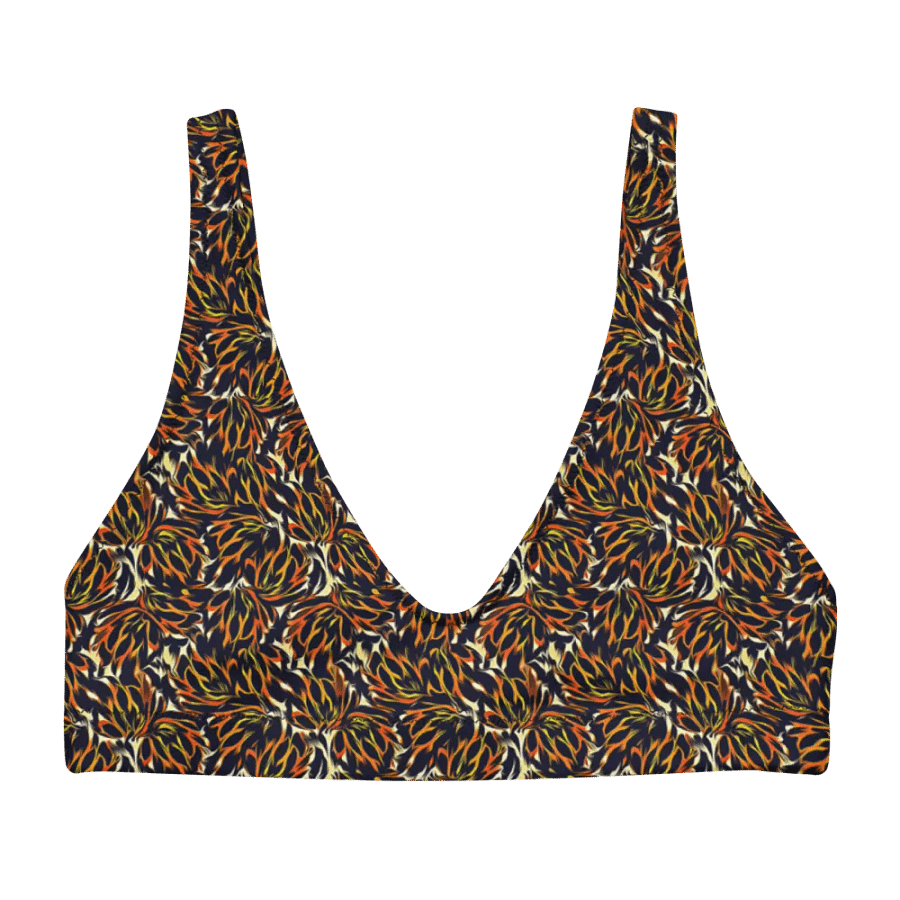 Tiger Flower | Recycled Padded Bikini Top product image (5)