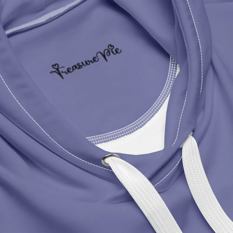 Plain Purple Soft Summer Unisex Recycled Polyester Heavyweight Premium Hoodie by Treasure Pie product image (7)