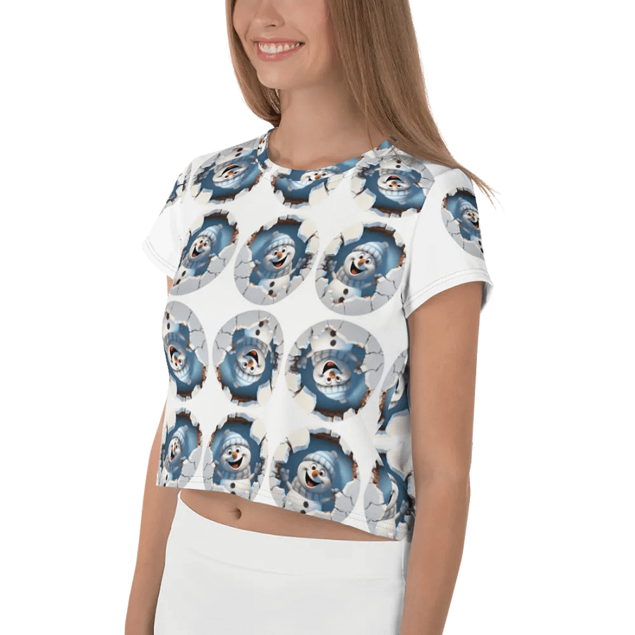 Frosty Friends All-Over Crop Tee product image (4)
