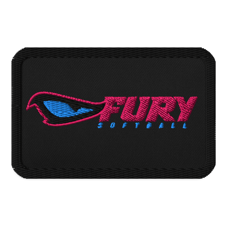 Fury Eye Softball Embroidered Patch product image (1)
