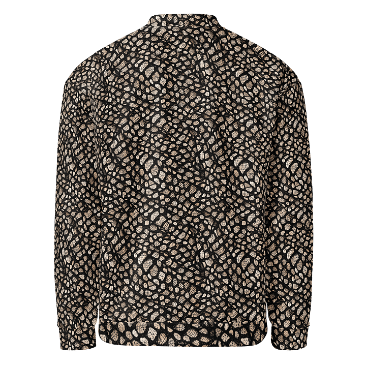 Brown Skin Snake Bomber Jacket product image (2)