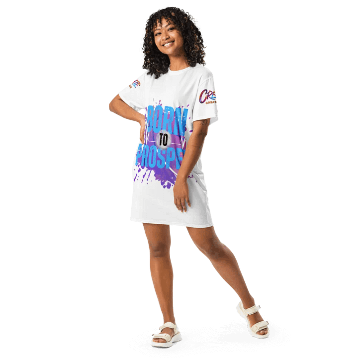 Born to Prosper Energetic Moves All-Over T-Shirt Dress product image (1)