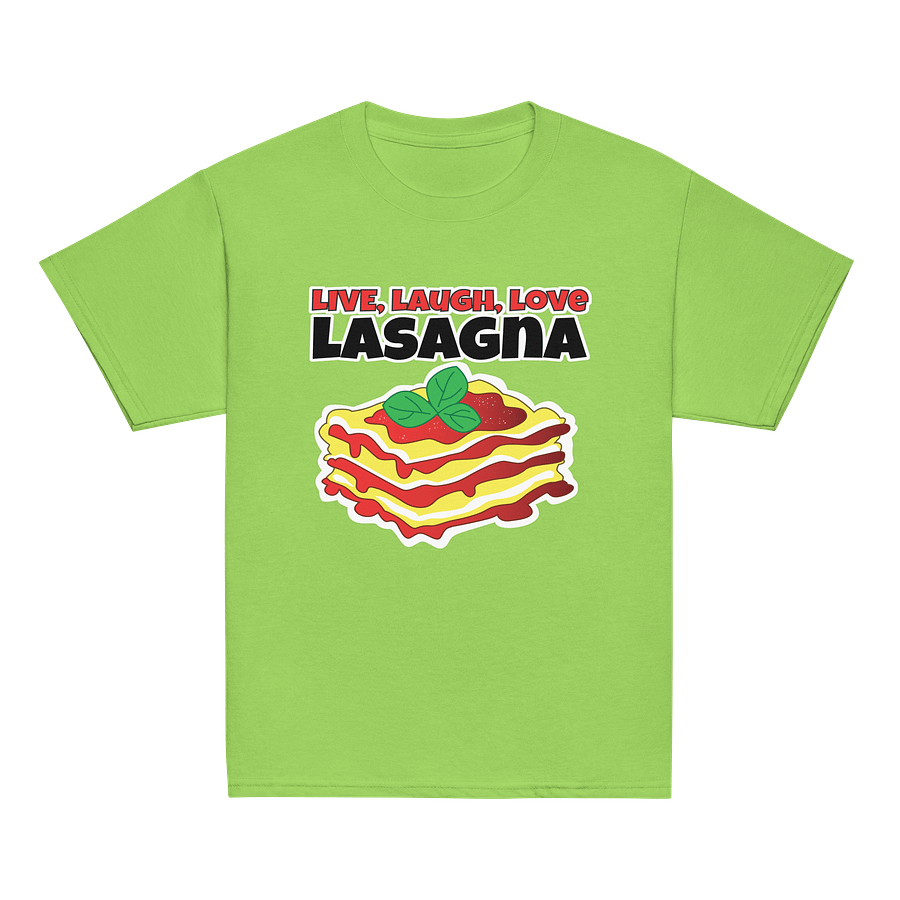 Live, Laugh, Love, Lasagna Kids T-Shirt product image (2)