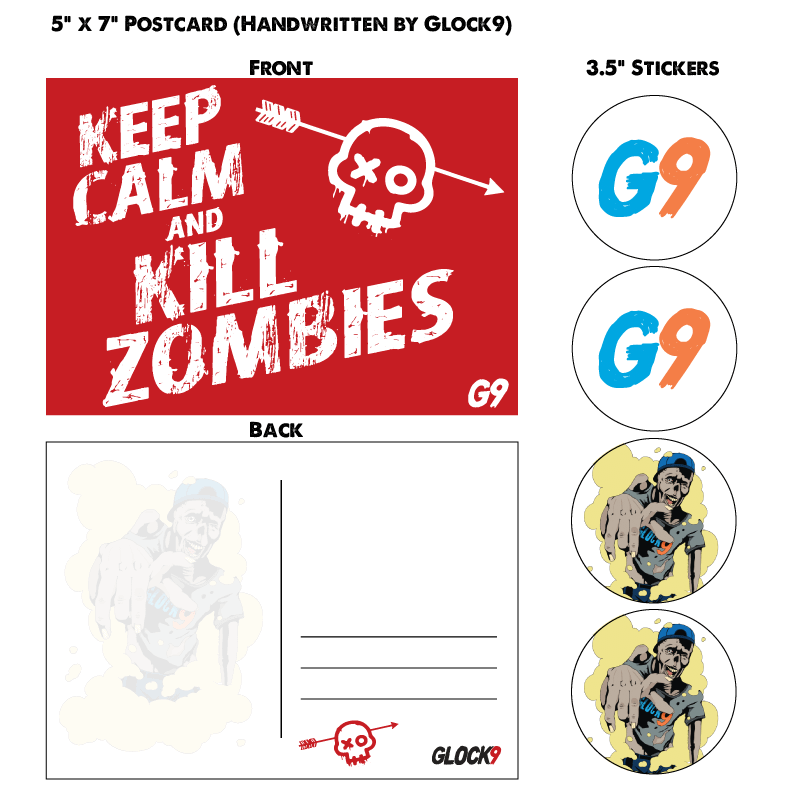 Handwritten Postcard by Glock9 and Stickers product image (1)