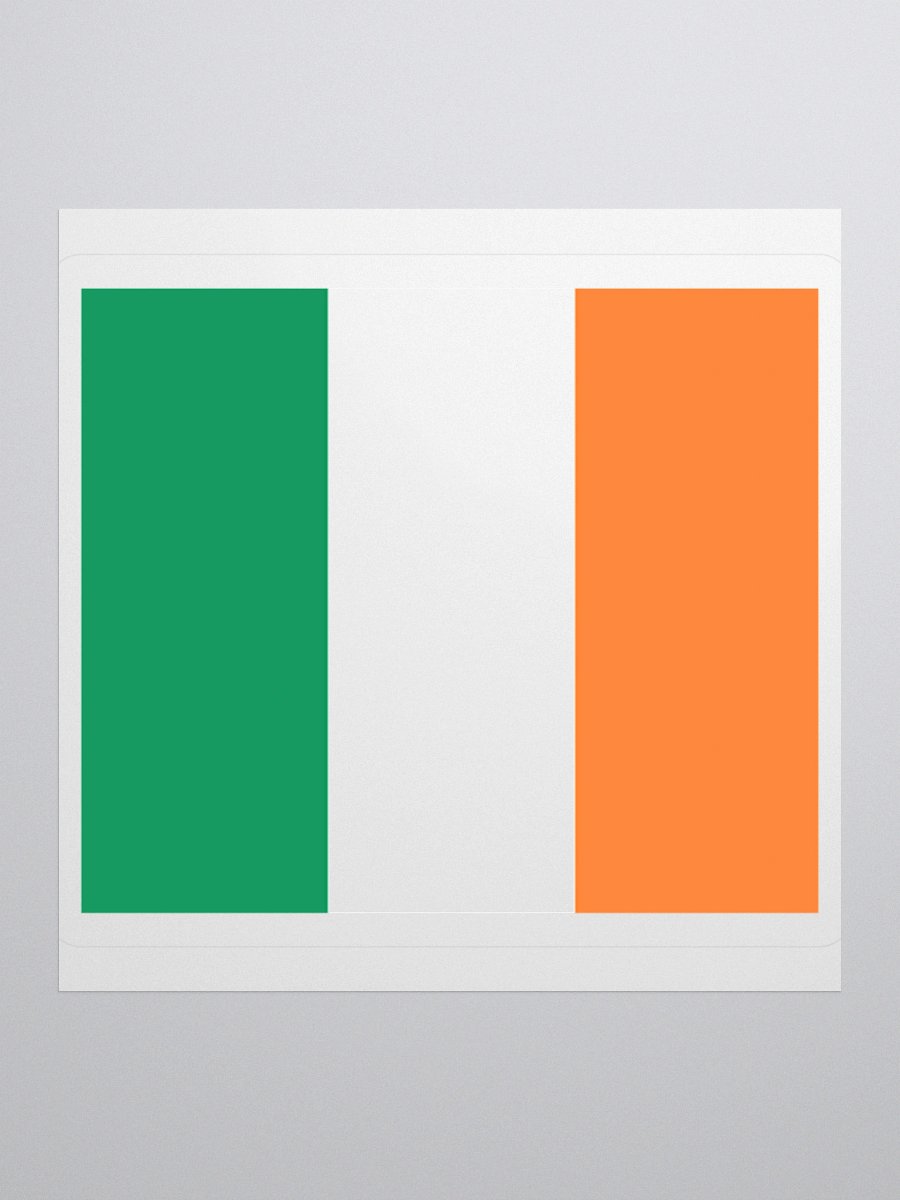 Ireland Flag Sticker | Green White Orange Design | Durable Vinyl | 3 Sizes product image (3)
