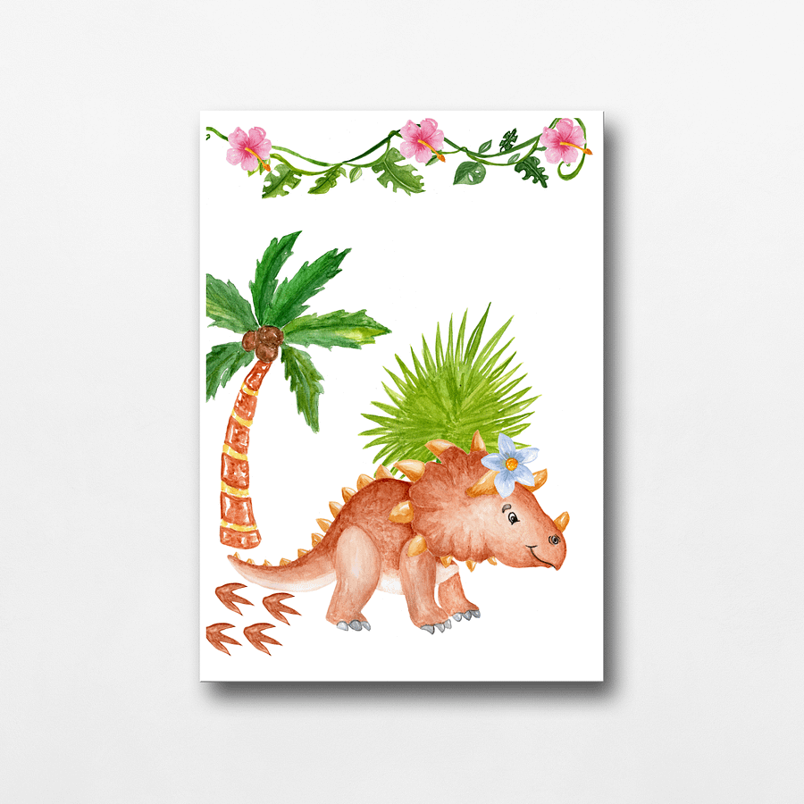 Watercolour Dinosaur Nursery Prints product image (6)