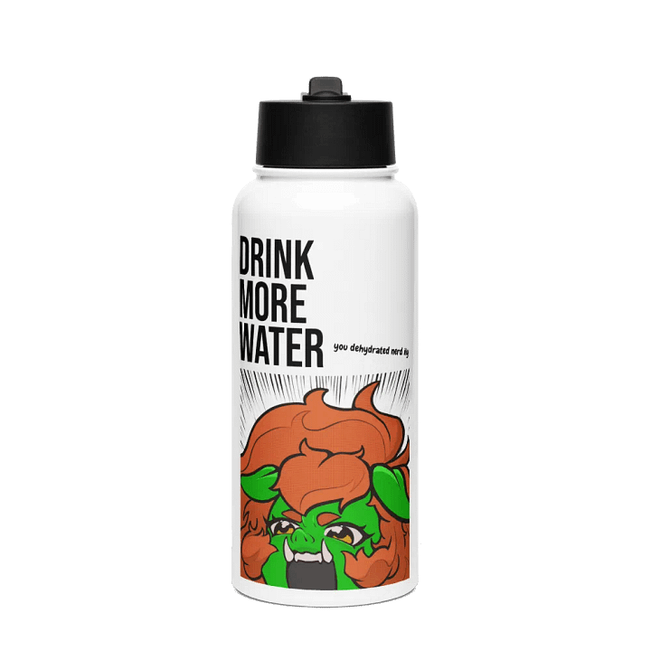 AGGRESSIVELY HYDRATE Stainless Steel Water Bottle product image (1)