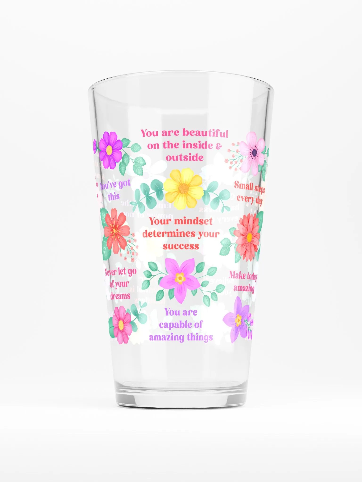 Vibrant Floral Blooms Motivational Quotes - Tumbler product image (1)