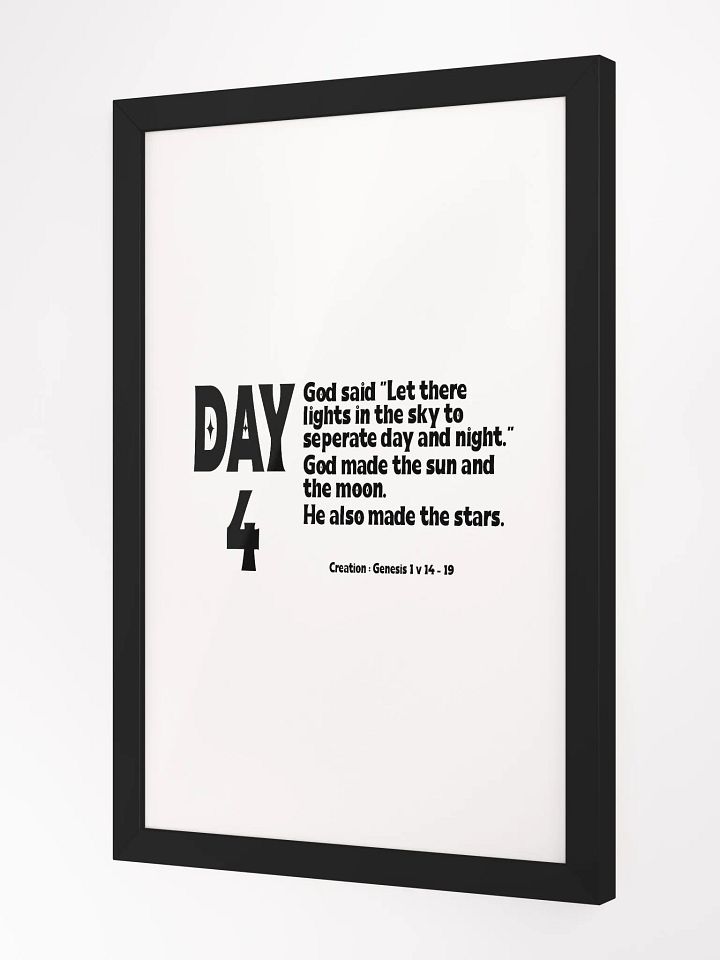 CREATION: DAY 4 Christian, Jesus, faith, God, Bible, Christianity, Jesus Christ, religion, Bible Verse, Love product image (3)