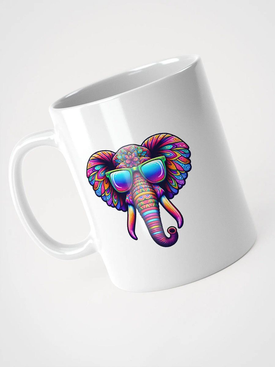 Psychedelic Elephant with Sunglasses Mug product image (3)