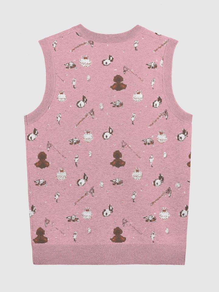 Magical Girl Raising Project Knitted V-Neck Vest Strawberry Colorway product image (8)
