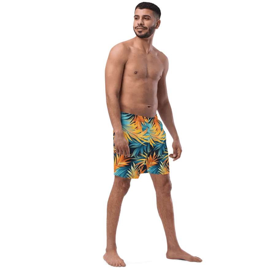 Tropical Flow Swim Trunks for Men product image (7)