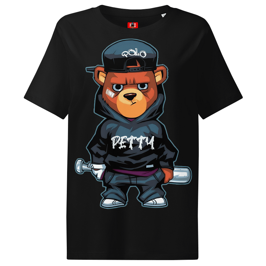 Women's Petty Bear Organic Ribbed Neck T-Shirt product image (1)