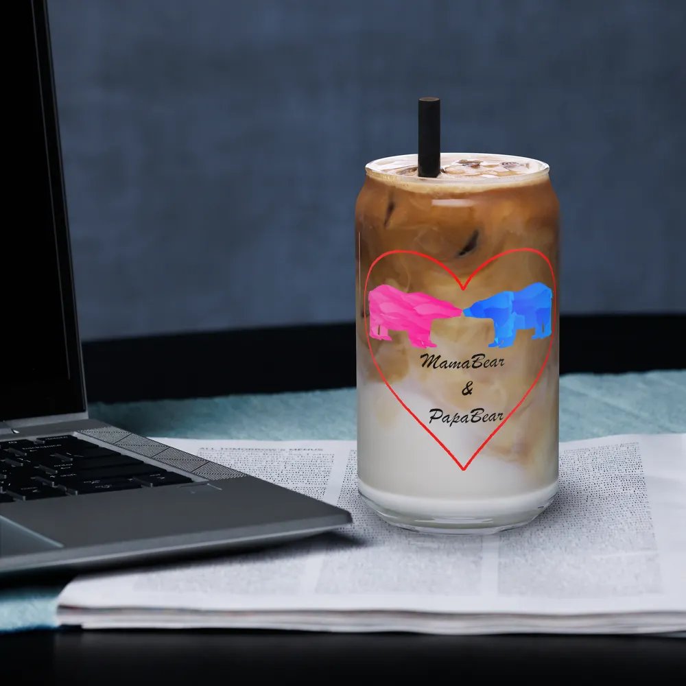Mama & Papa Bear Can-Shaped Glass product image (3)