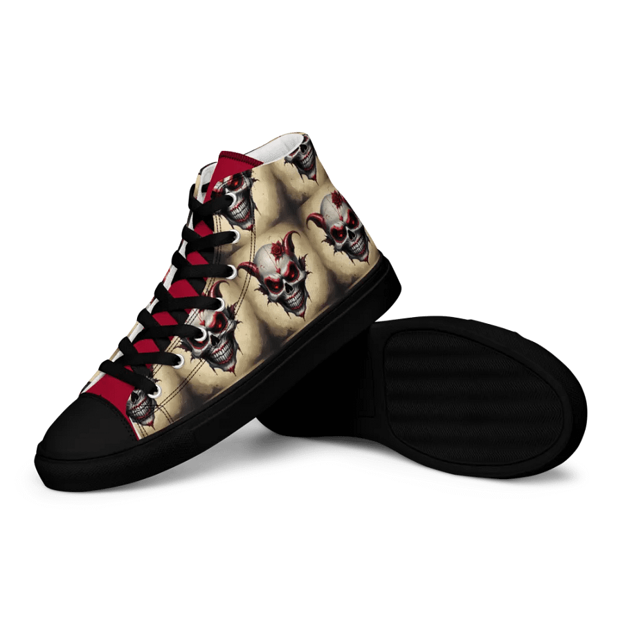 Skull Rose Men's High Top Shoes product image (12)