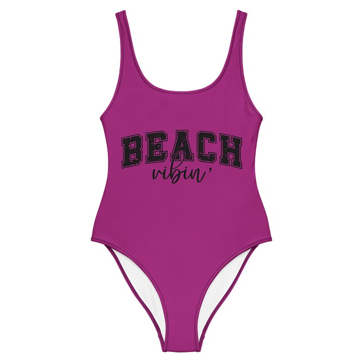 Vibe in Style: BEACH All-Over Print Swimsuit product image (2)