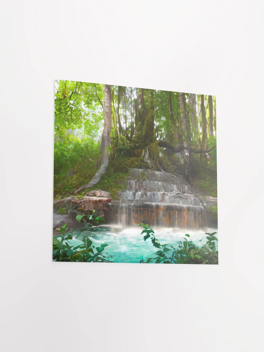 Tranquil Forest Waterfall Poster product image (13)
