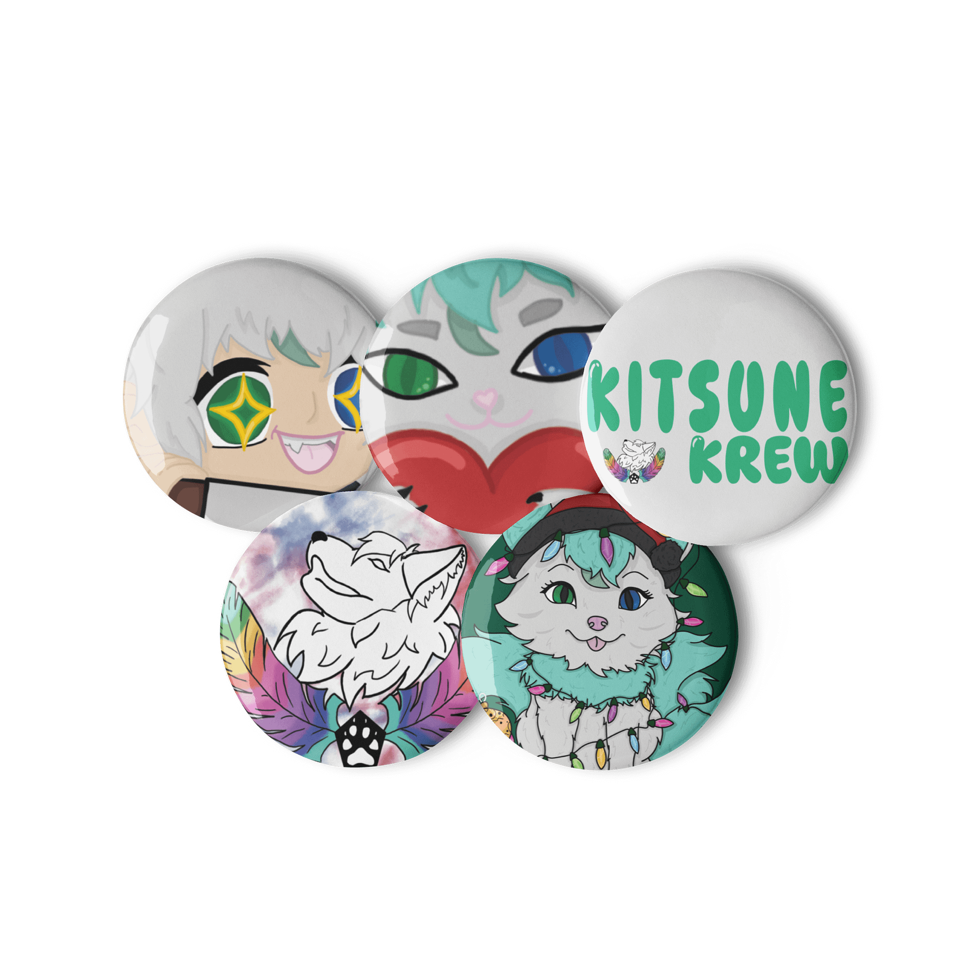 Kitsune Krew Pin Set A product image (2)