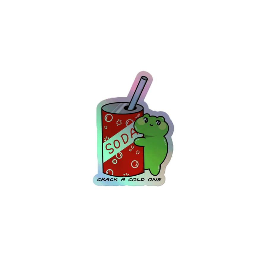 Crack a Cold One Holo Sticker product image (1)