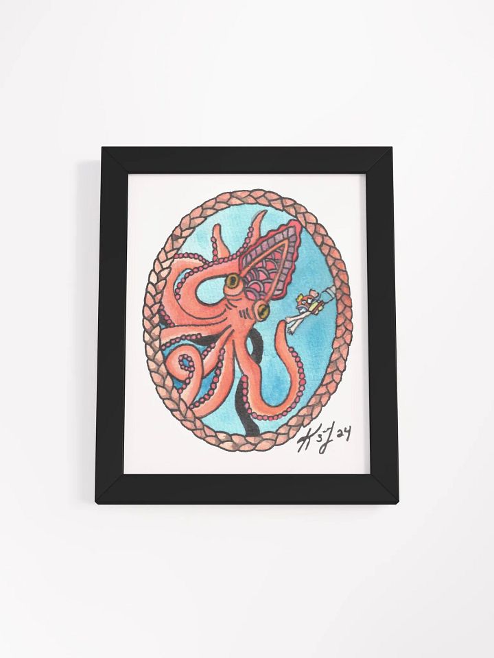 Kel and Kraken Framed Print product image (7)