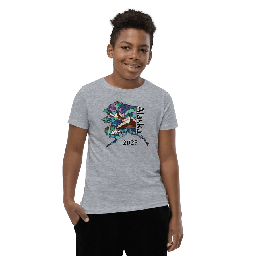 Great Alaskan Family Adventure: Stained Glass Youth Matching Tees product image (7)
