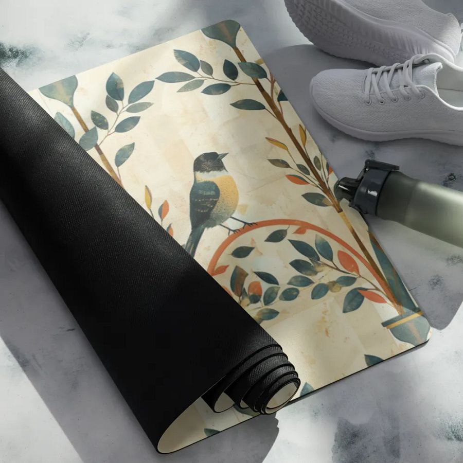 Cute Birds Yoga Mat by Treasure Pie product image (5)
