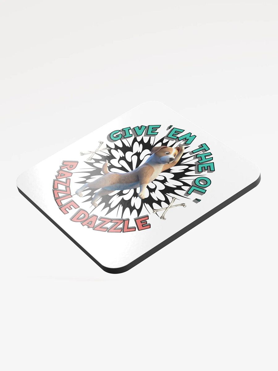 Razzle Dazzle Dog Dance Cork Coaster product image (3)