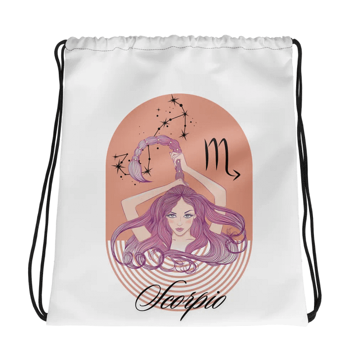 Reach for the Stars: Adorable Horoscope Drawstring Bag - Scorpio product image (2)