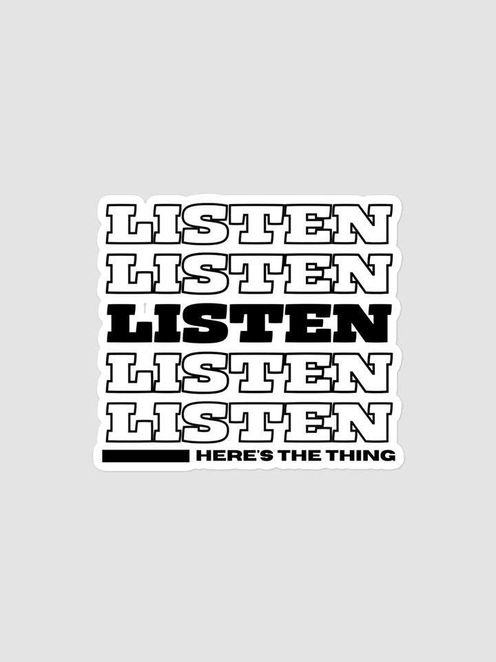 Listen Stickers product image (1)