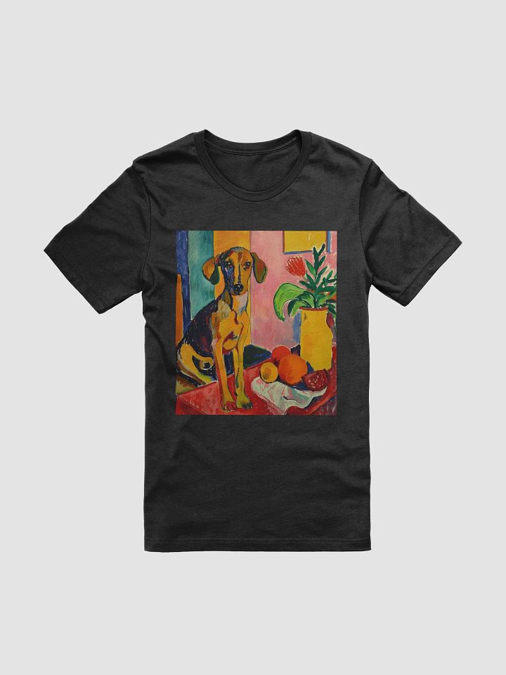 Fauvist Dog T-Shirt | Vibrant Abstract Art Dog Lover Tee | Unique Gift for Pet Owners and Art Enthusiasts product image (1)