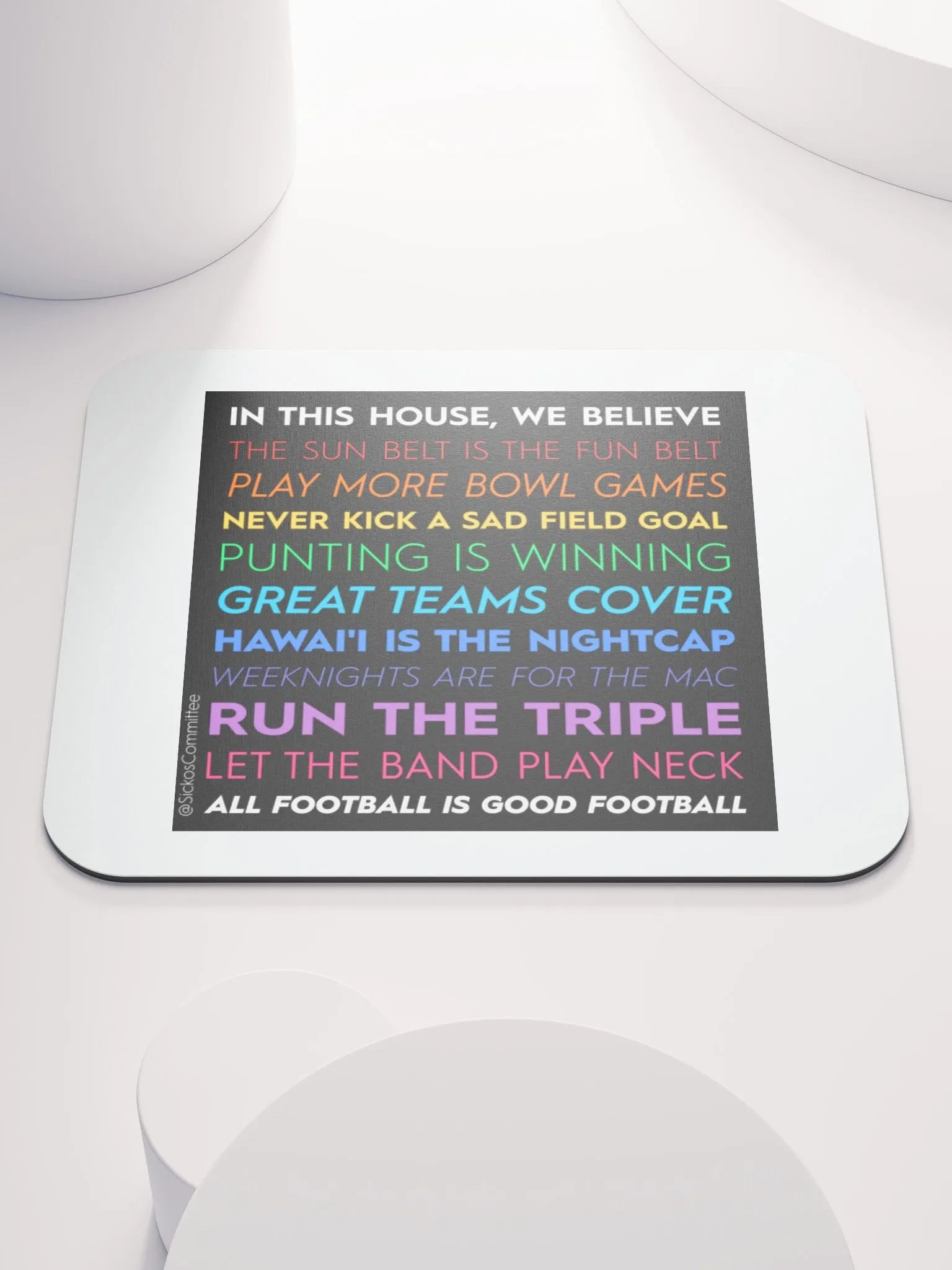 In This House Mouse Pad product image (1)