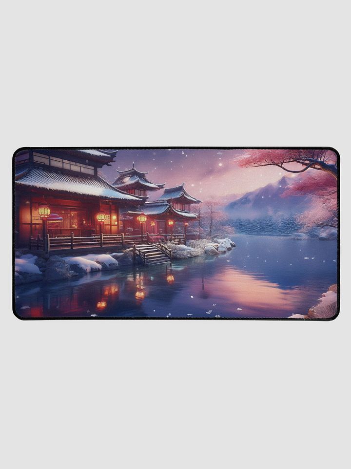 Snowy Nights Large Desk Mat (15.5 x 31.5) product image (2)