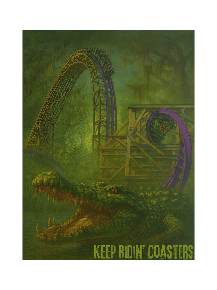 Gwazi Hybrid - 18x24 Inch Keep Ridin' Coasters Poster product image (1)