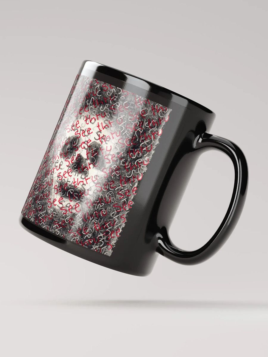 See thru black glossy mug product image (3)
