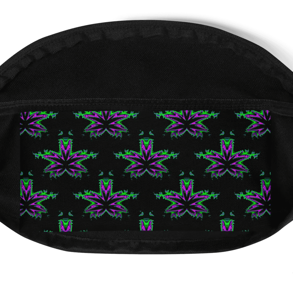 Weed 420 Fanny Pack, Cannabis Twisted Budz Bag, Pot Leaf Pattern Stoner Art Accessory product image (4)