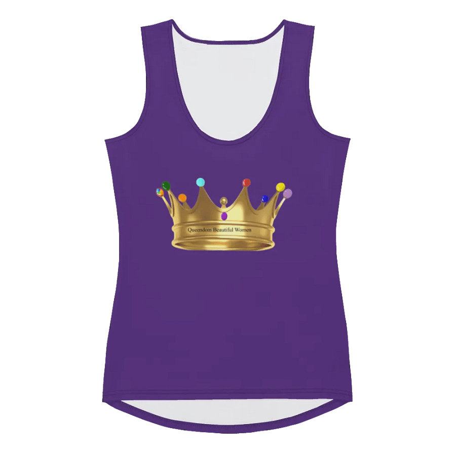 Queendom Beautiful Women Crown Tank Top/Purple (TM) product image (1)