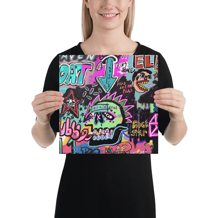 Graffiti Brain (Canvas) by Ross Pino product image (2)