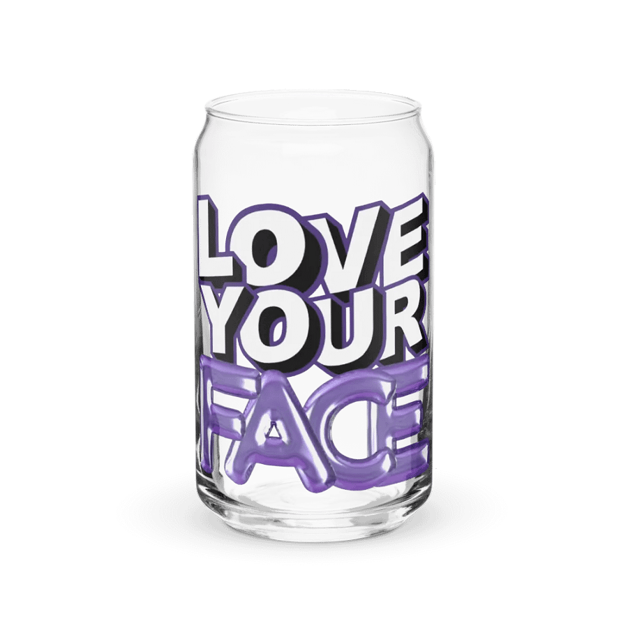 Love Your Face Can-Shaped Glass product image (1)