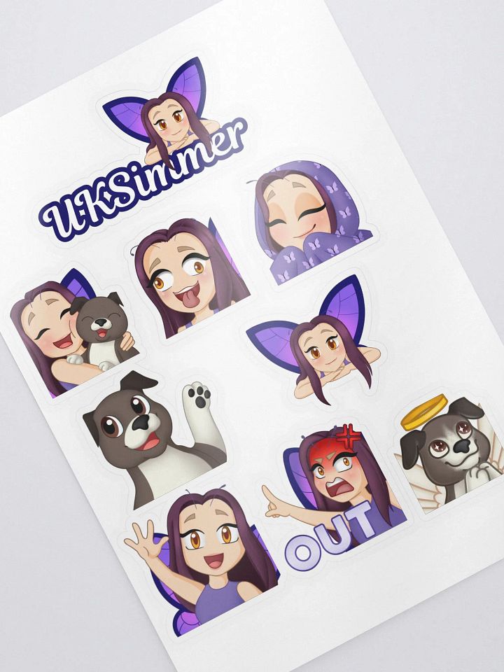 UKSimmer Emotes Stickers product image (2)