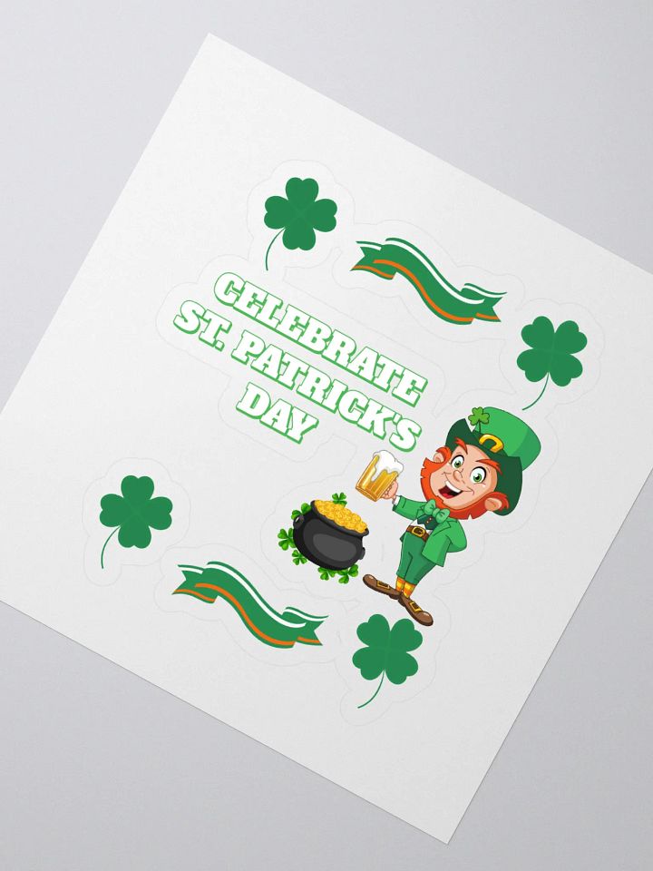 Celebrate St. Patrick's Day Holiday Sticker product image (2)